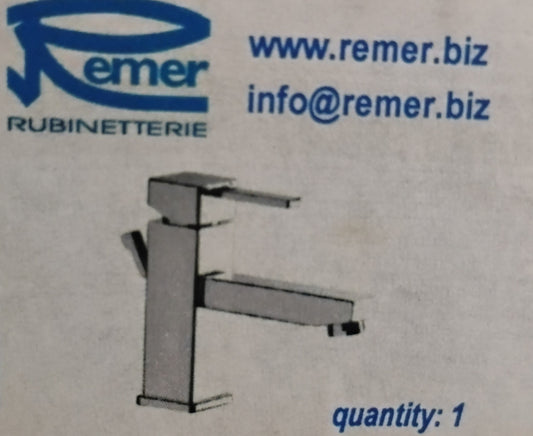 Square Miscelatore Lavabo Cromo Remer