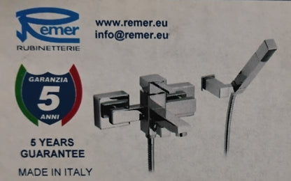 Square Miscelatore Vasca Cromo Remer