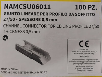 Giunto Lineare x Profilo da soffitto 27/50