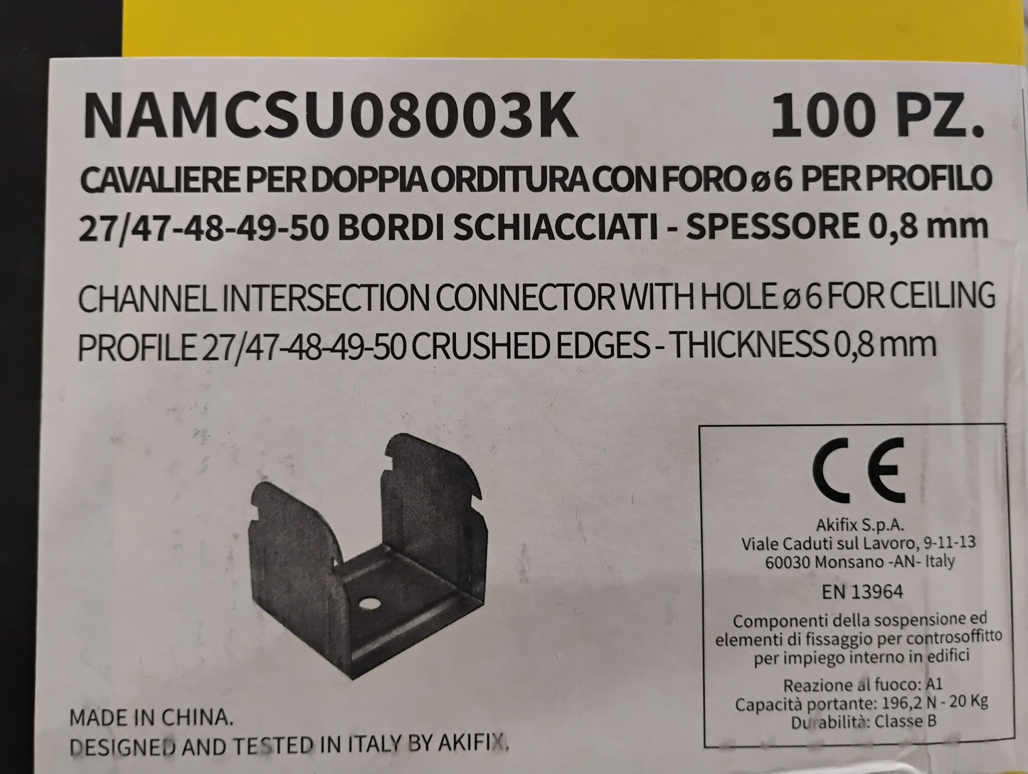 Cavaliere per doppia orditura