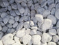 White Carrara pebbles MM 25/40