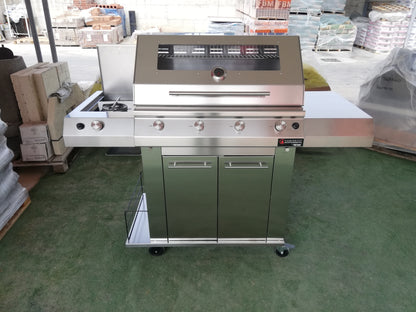 Fry Top 750 4 Fuochi Barbeque a Gas Caminetti Montegrappa