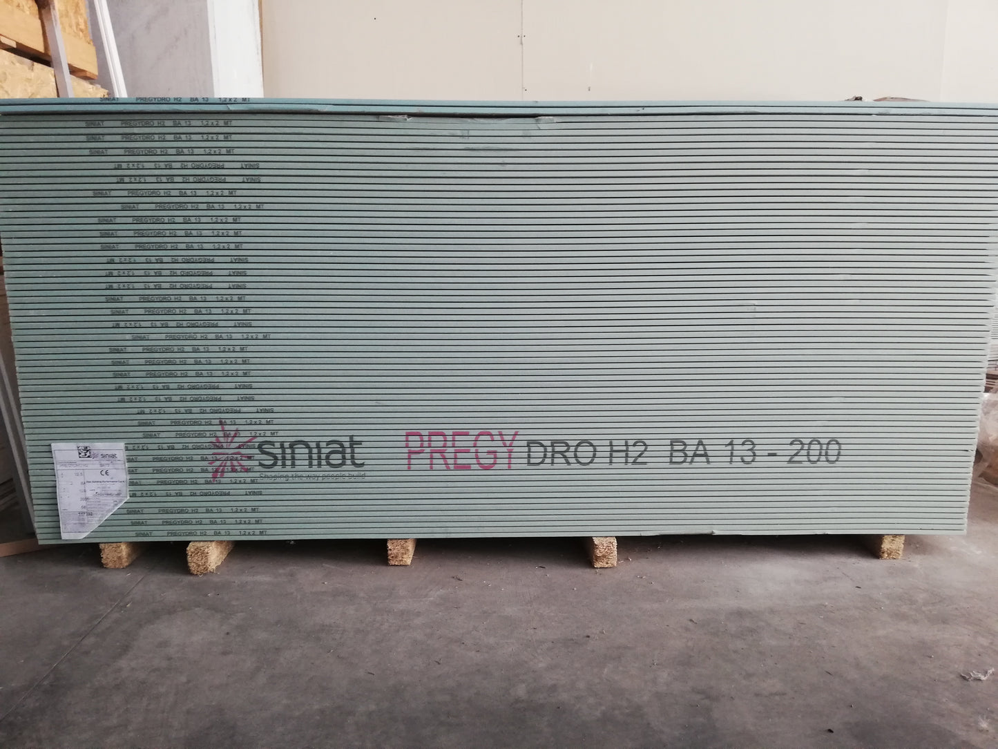 Water-repellent plasterboard 13 MM120x200