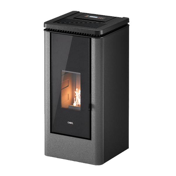 Icon Plus 9 Metallo Titanium Stufa a Pellet 8,5 Kw Canalizzata Ad Aria CADEL