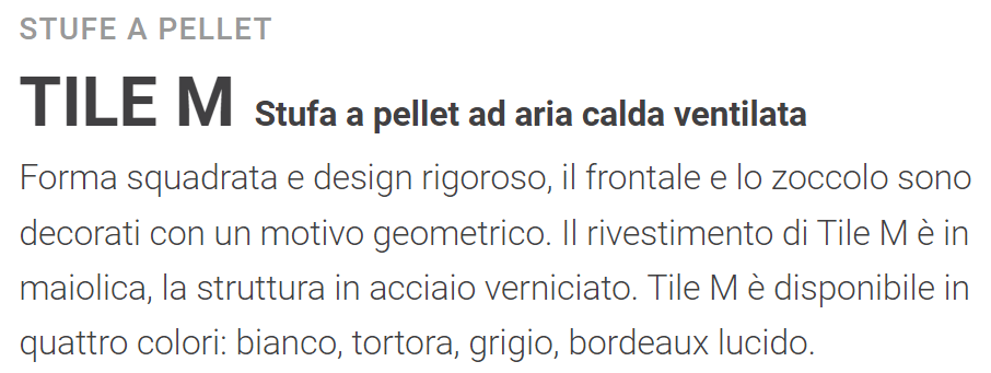 Carrelage MP14 Blanc Poêle à Pellets à Air Chaud Ventilé Caminetti Montegrappa