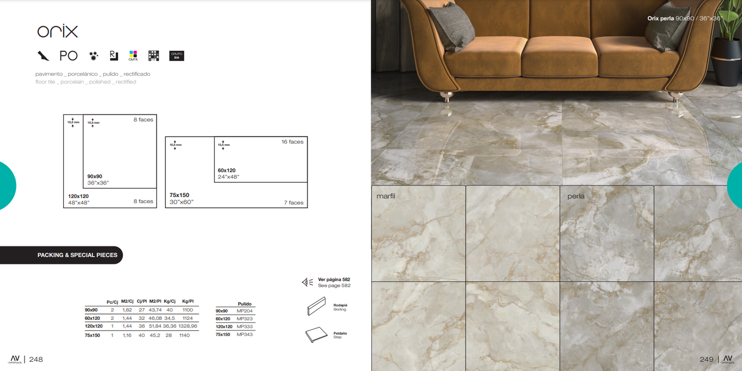 Orix Perla 90x90 Navarti