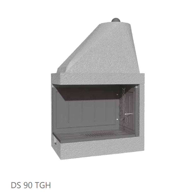 Cheminée à bois préfabriquée DS 90 TGH MarsiCamin