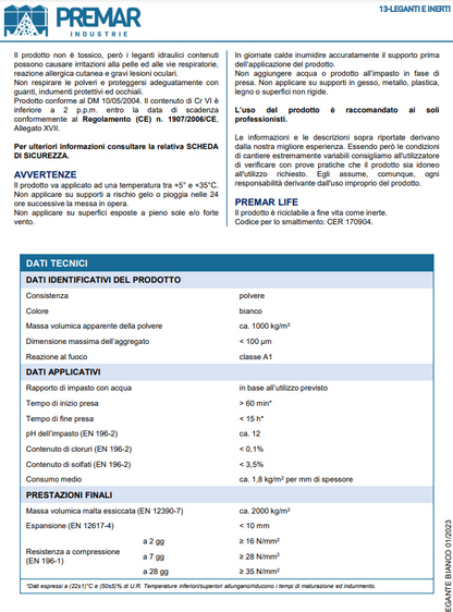 Classeur Blanc 20 Kg Premar