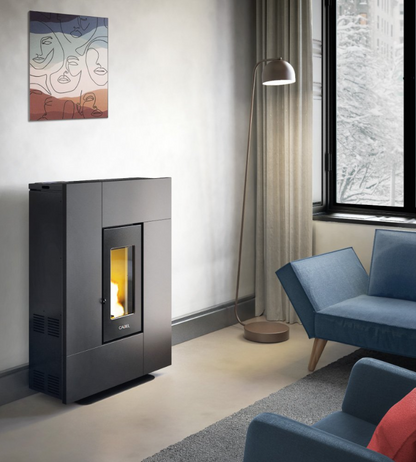 Stufa a Pellet Ventilata Grace 7 Kw Antracite Cadel