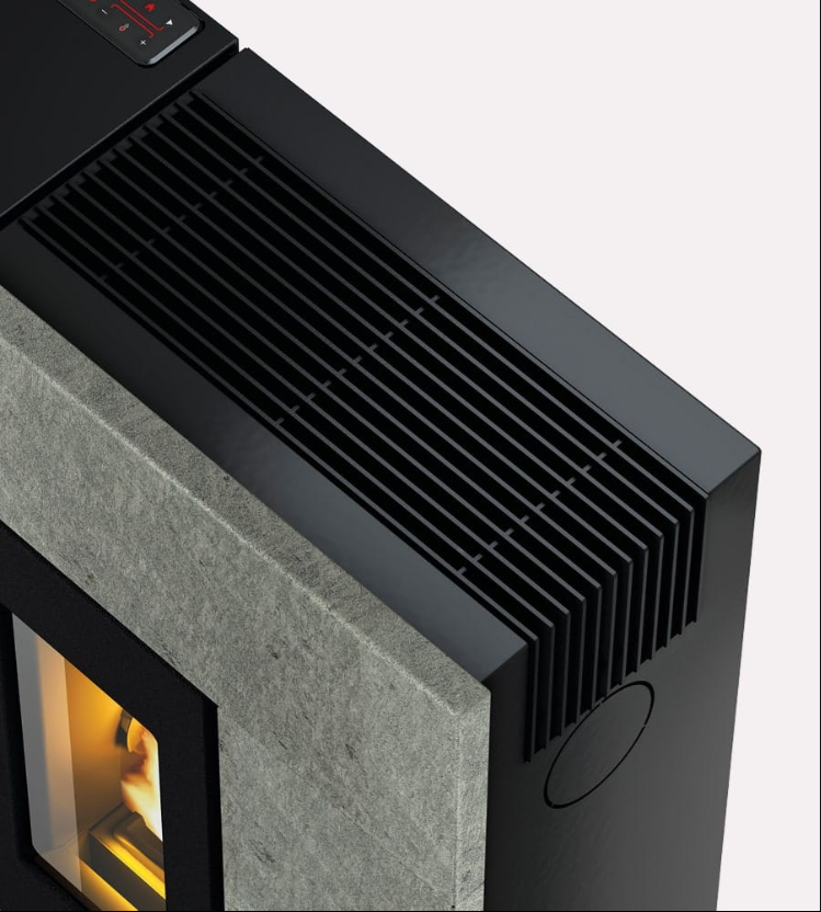 Stufa a Pellet Ventilata Grace 7 Kw Antracite Cadel