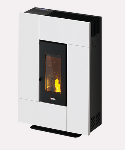 Stufa a Pellet Ventilata Grace 7 Kw Bianco Cadel