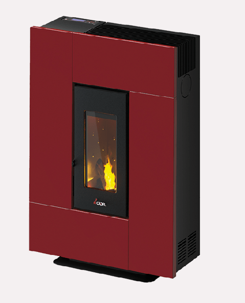 Stufa a Pellet Ventilata Grace 7 Kw Rossa Cadel