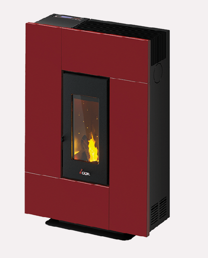 Stufa a Pellet Ventilata Grace 7 Kw Rossa Cadel