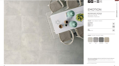 Piastrella Emotion Blanc 81x81 R9 Rett. Evoluzioni Ceramiche