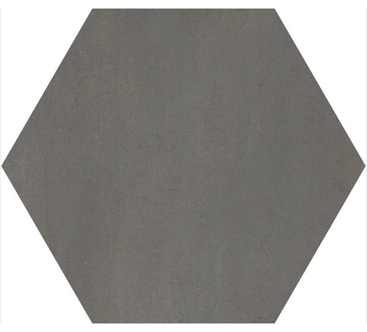 Domus Nero Esagona 40x35 Bordo Nat. Matt Savoia Italia