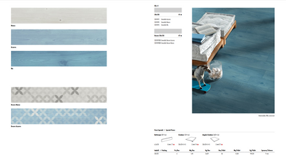 Smeralda Light Blue Decor 20x120 Savoy Italy