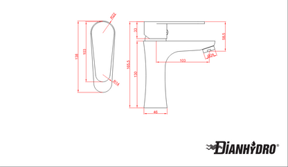 Miscelatore Monocomando Lavabo Serie Lizzy Cromo Dianflex