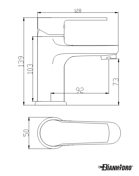 Miscelatore Monocomando Lavabo Margot Cromo Dianflex