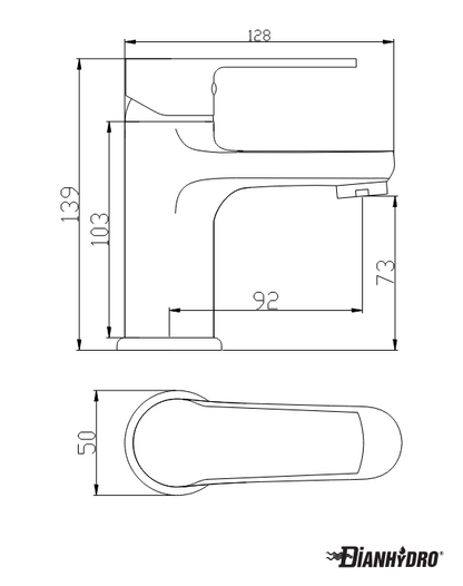 Miscelatore Monocomando Lavabo Margot Cromo Dianflex