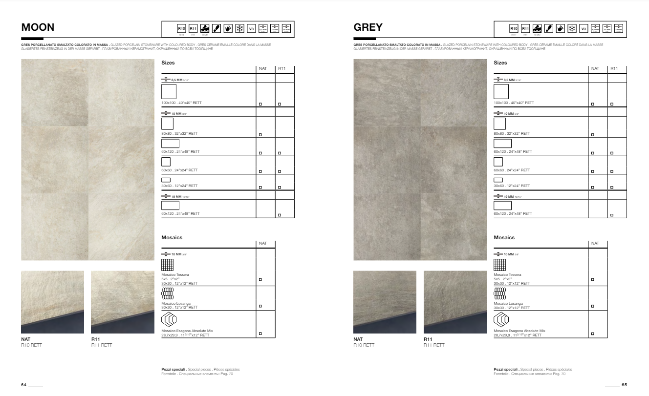 Absolute Stone Moon 30x60 Cercom Ceramiche