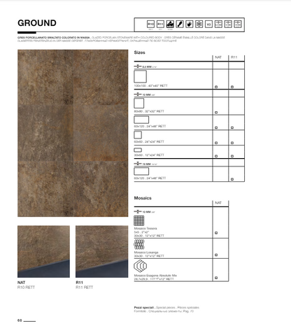 Absolute Stone Ground 100x100 Cercom Ceramiche