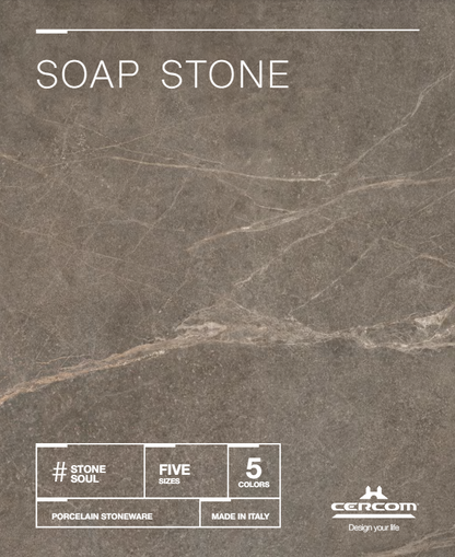 Soap Stone Grey Rett. 100x100 Cercom Ceramiche