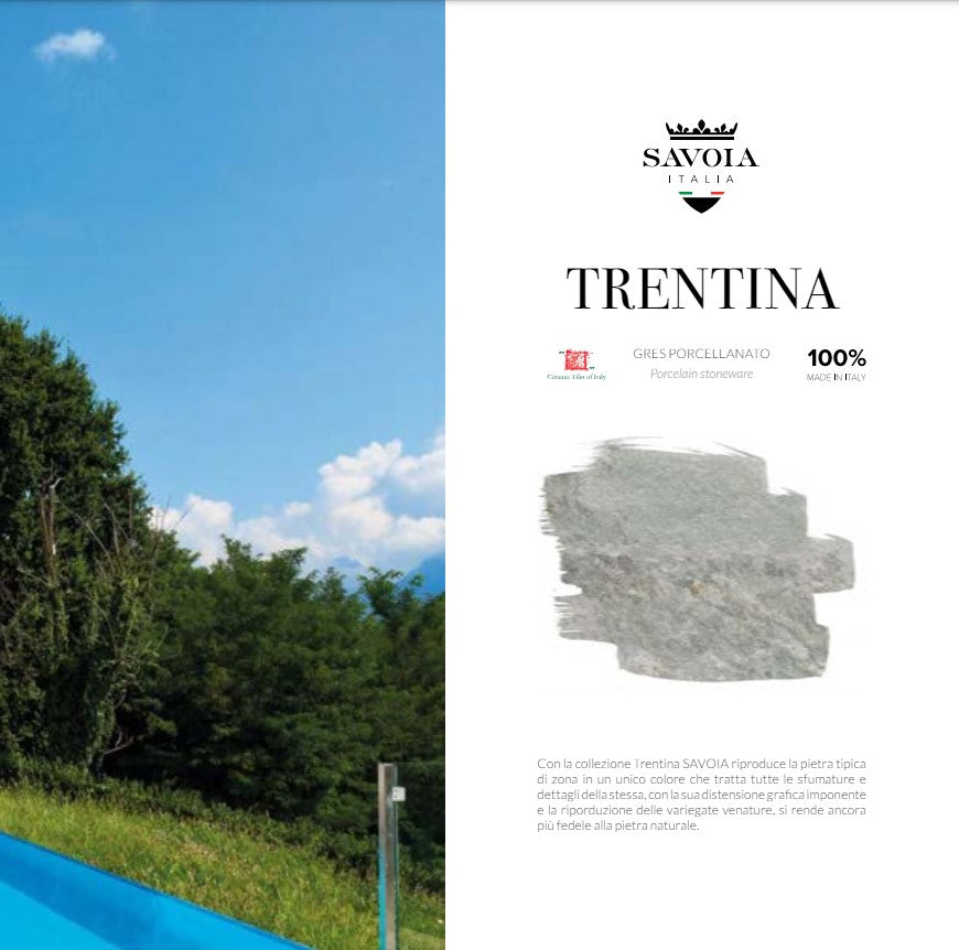 Trentina Grigio 21,6x21,6 Savoia Italia