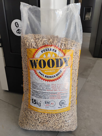WOODY PELLETS KG 15 EN PLUS A1
