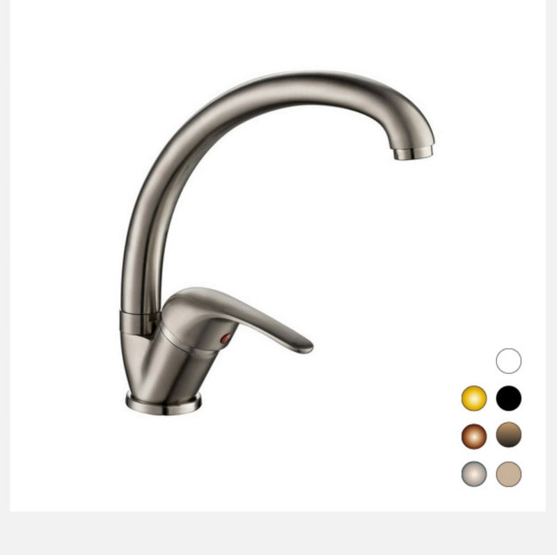 Miscelatore Lavello Canna Alta Dorato Go Plast