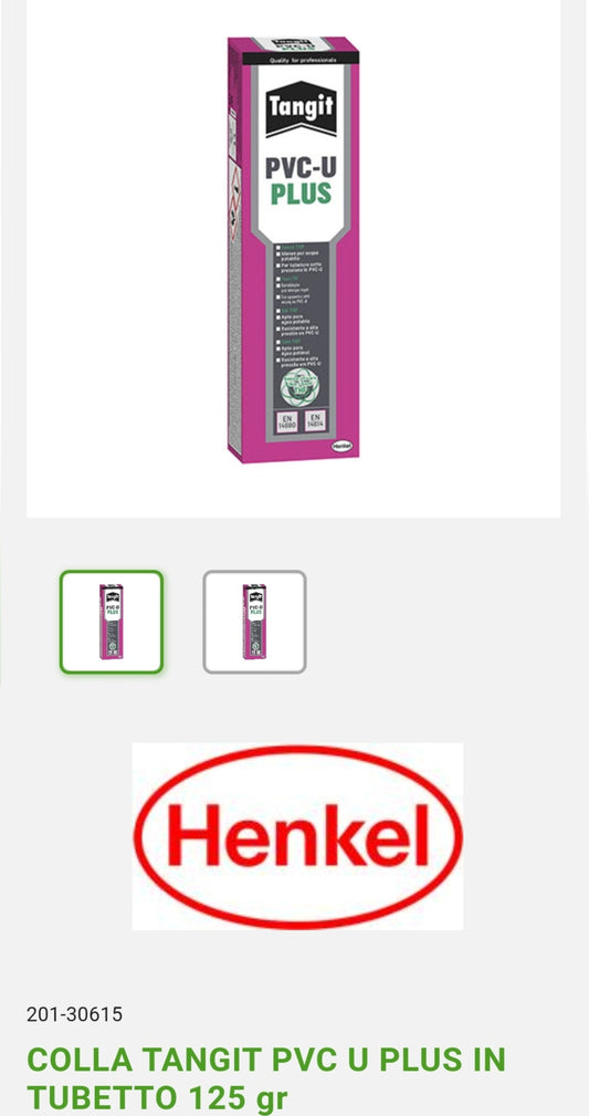 Colla Tangit Pvc U Plus 125g Henkel