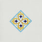 Cotto Mediterraneo Inserto Seiano Blu 22X22 Savoia Italia
