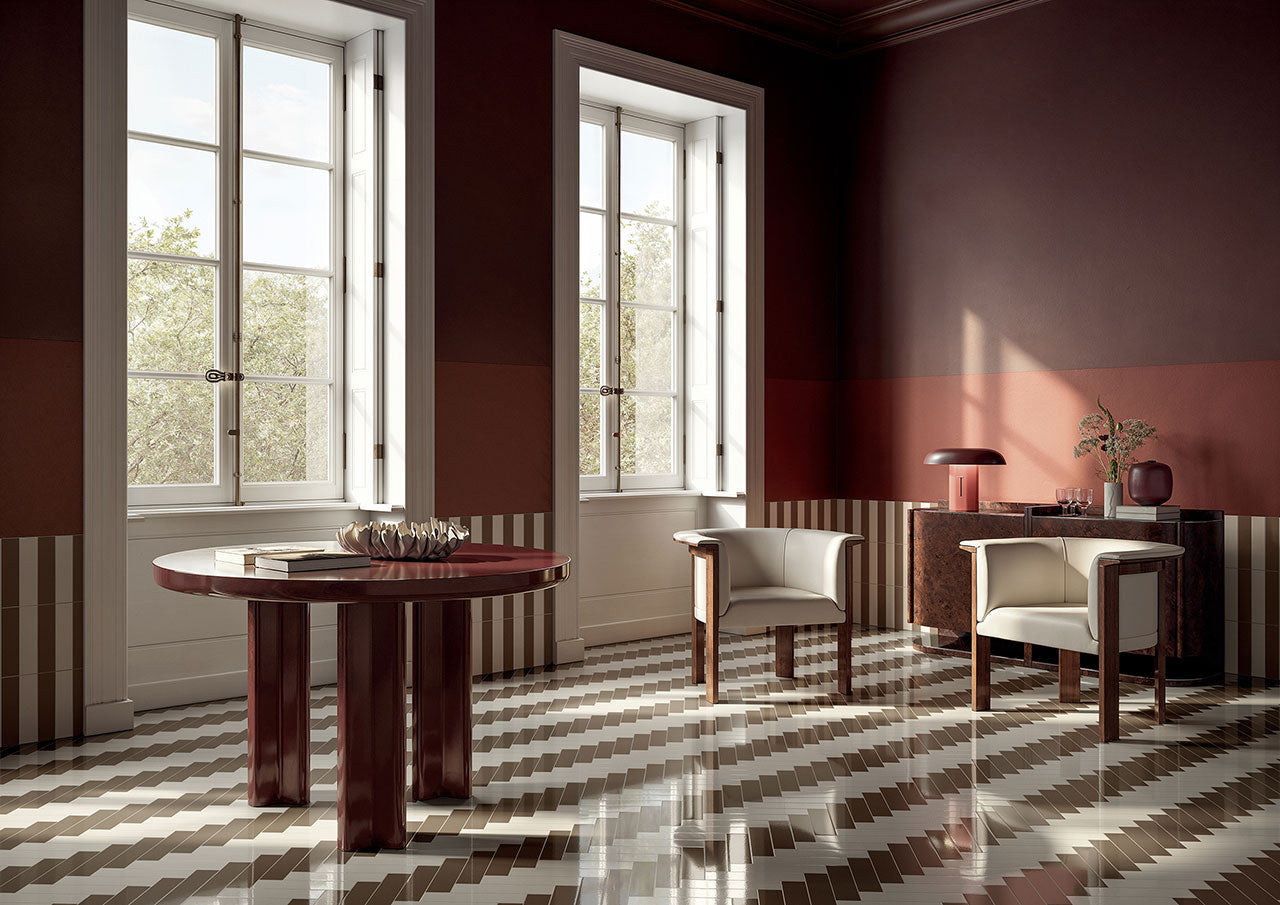 FOREVER COLOR HIGH GLOSS IVORY 6X25 CIR CERAMICHE