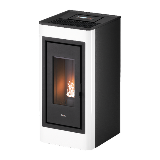 Kobe Plus 11 Metallo Bianco Stufa a Pellet 10,5 Kw Canalizzata Ad Aria CADEL