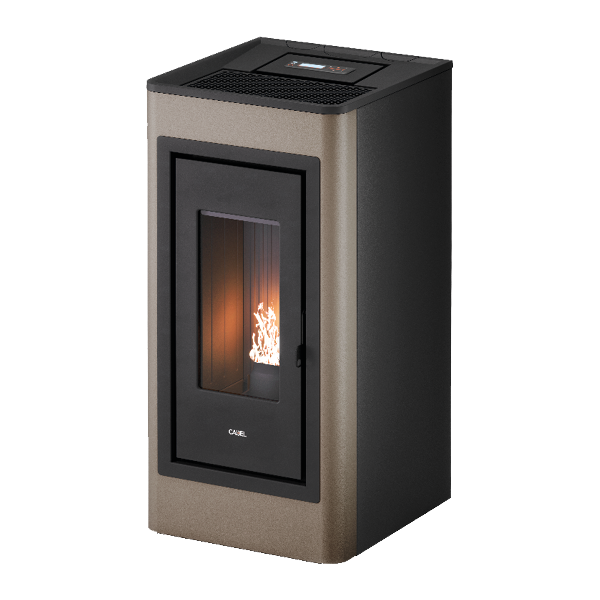 Kobe Plus 11 Metallo Light Bronze Stufa a Pellet 10,5 Kw Canalizzata Ad Aria CADEL