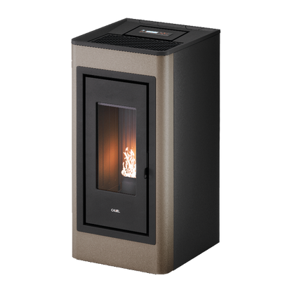 Kobe Plus 11 Metallo Light Bronze Stufa a Pellet 10,5 Kw Canalizzata Ad Aria CADEL