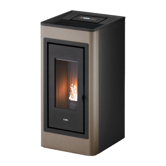 Kobe Plus 11 Metallo Light Bronze Stufa a Pellet 10,5 Kw Canalizzata Ad Aria CADEL
