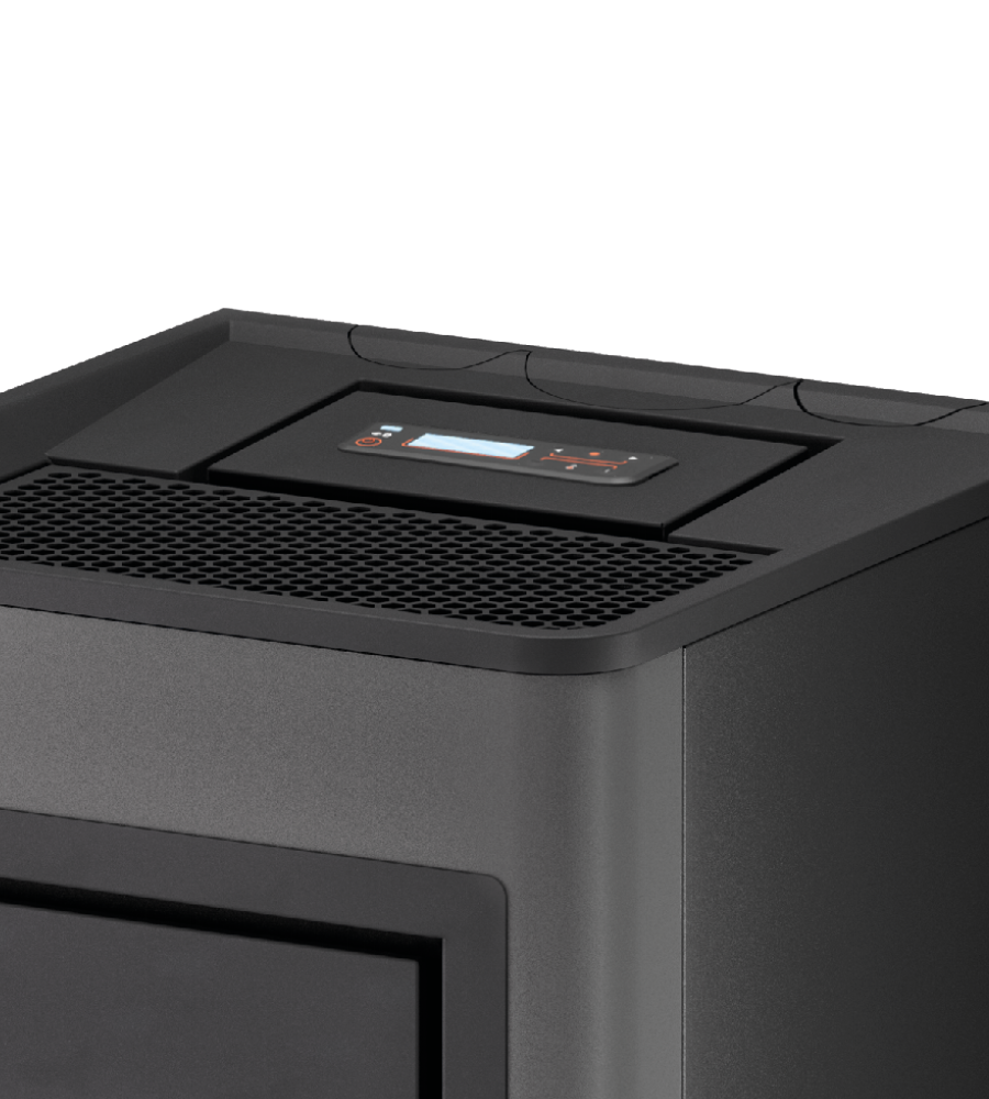 Kobe Plus 11 Metallo Titanium Stufa a Pellet 10,5 Kw Canalizzata Ad Aria CADEL