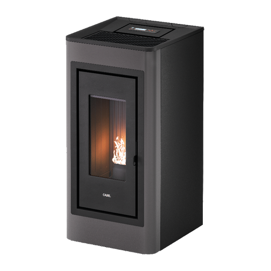 Kobe Plus 11 Metallo Antracite Stufa a Pellet 10,5 Kw Canalizzata Ad Aria CADEL