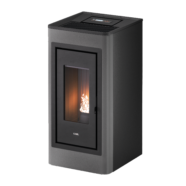 Kobe 11 Metallo Titanium Stufa a Pellet 10,5 Kw Ad Aria CADEL