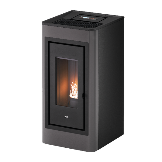 Kobe 11 Metallo Antracite Stufa a Pellet 10,5 Kw Ad Aria CADEL