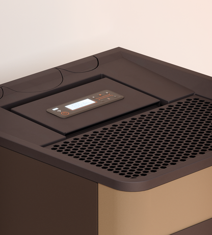 Kobe 11 Metallo Light Bronze Stufa a Pellet 10,5 Kw Ad Aria CADEL