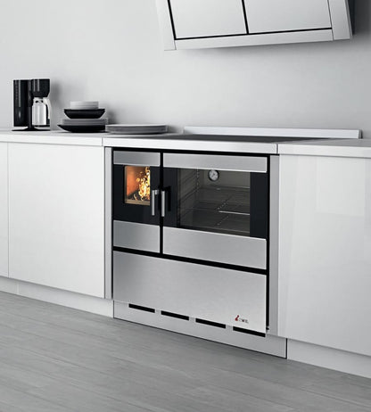 Kook 90 Acciaio Inox Cucina a Legna 7,5 Kw CADEL