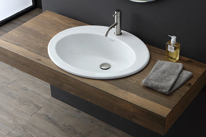 Sole Lavabo da incasso Soprapiano cm. 62X52 Opera