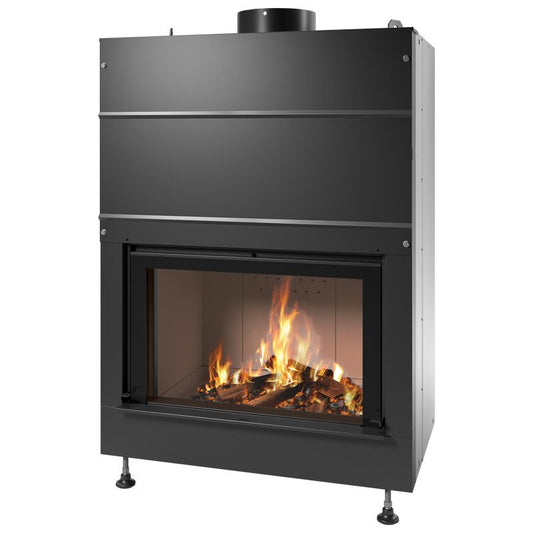 Termocamino a Legna Idro LIGHT 80-27S Caminetti Montegrappa 25,4 kW