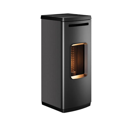 Linka EP Grigio Puntinato Stufa a Pellet Ventilata ad Aria 9,1 kW Caminetti Montegrappa