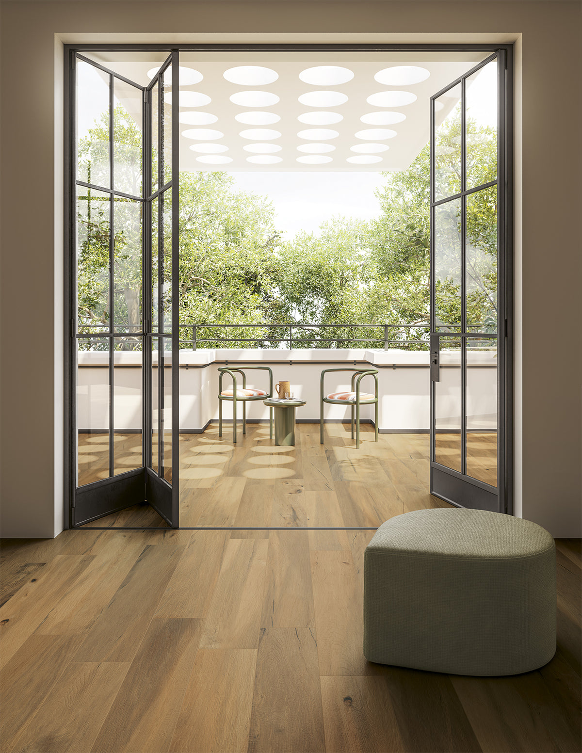 Leccio Oliato 20×120 cm Rettificato R10 Gres Porcellanato Effetto Legno I Lecci Serenissima