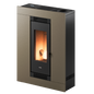 Luce Plus 9 Up-Twin Metallo Light Bronze Stufa a Pellet 8,5 Kw Canalizzata Ad Aria CADEL