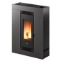 Luce Plus 9 Up-Twin Metallo Titanium Stufa a Pellet 8,5 Kw Canalizzata Ad Aria CADEL
