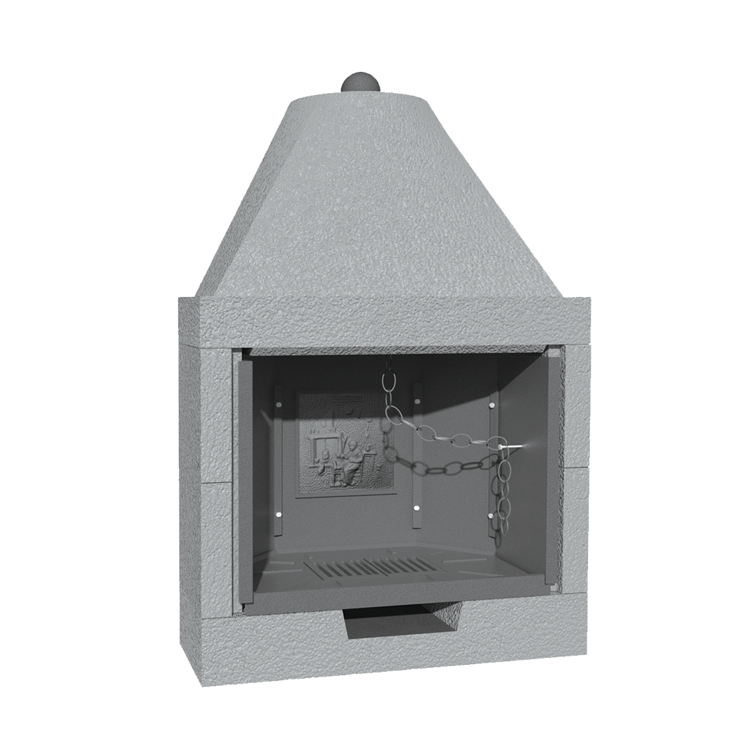 CAMINETTO PREFABBRICATO A LEGNA M 100 TGH MARSICAMIN