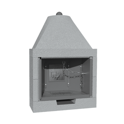 CAMINETTO PREFABBRICATO A LEGNA M 100 TGH MARSICAMIN